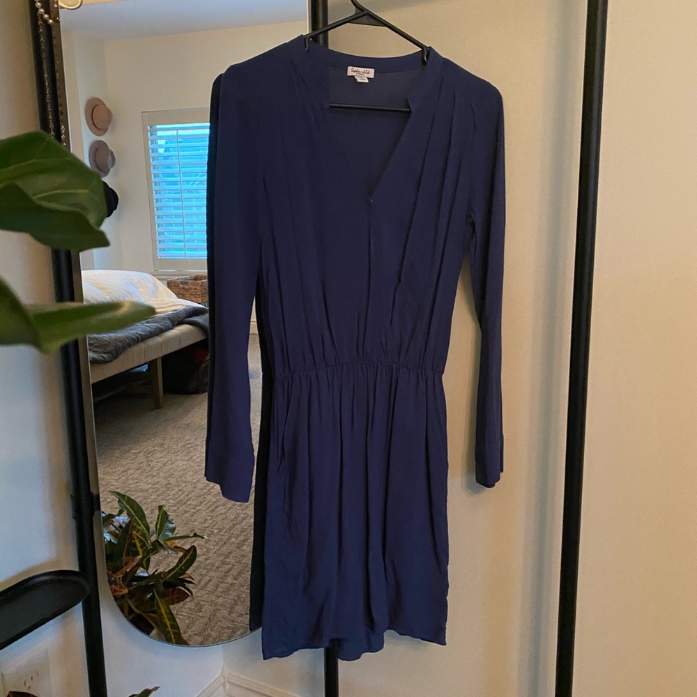 Splendid long sleeve blue dress. NWOT